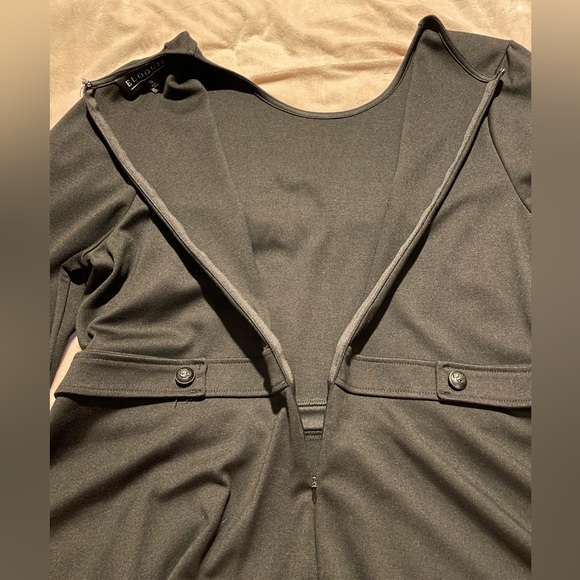 Eloquii Long Sleeve Peplum Top - Picture 3 of 6